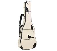 Custodia per chitarra acustica, 1 cm di spessore, impermeabile, con motivo teschio in auricolari, senza cuciture, Multicolore 08, 42.9x16.9x4.7 in, Zaino casual