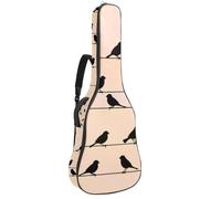 Custodia per chitarra acustica, 1 cm di spessore, impermeabile, con motivo teschio in auricolari, senza cuciture, Multicolore 10., 42.9x16.9x4.7 in, Zaino casual