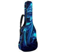 Custodia per chitarra acustica a grandezza naturale, 1 cm di spessore, con imbottitura impermeabile, 100 cm, motivo acquerello con pavoni, Multicolore 06, 42.9x16.9x4.7 in, Zaino casual