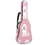 Custodia per chitarra acustica a grandezza naturale, 1 cm di spessore, imbottita, impermeabile, 40, 41, 42 pollici, graziose buste di San Valentino con lettere e cuori, Multicolore 04, 42.9x16.9x4.7