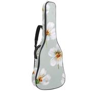 Custodia per chitarra acustica a grandezza naturale, 1 cm di spessore, imbottita, impermeabile, 40, 41, 42 pollici, graziose buste di San Valentino con lettere e cuori, Multicolore 07, 42.9x16.9x4.7