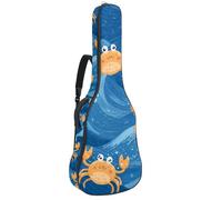Custodia per chitarra acustica a grandezza naturale, 1 cm di spessore, imbottita, impermeabile, 40, 41, 42 pollici, graziose buste di San Valentino con lettere e cuori, Multicolore 10., 42.9x16.9x4.7