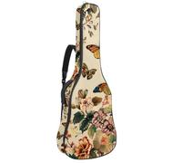 Custodia per chitarra acustica a grandezza naturale, imbottitura spessa 1 cm, impermeabile, 40 41 42 pollici, vari motivi di frutta, Multicolore 03, 42.9x16.9x4.7 in, Zaino casual