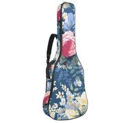 Custodia per chitarra acustica a grandezza naturale, imbottitura spessa 1 cm, impermeabile, 40 41 42 pollici, vari motivi di frutta, Multicolore 10., 42.9x16.9x4.7 in, Zaino casual