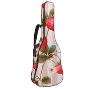 Custodia per chitarra acustica a grandezza naturale, imbottitura spessa 1 cm, impermeabile, con motivo semplice e carino con farfalle gialle, senza cuciture, Multicolore 07, 42.9x16.9x4.7 in, Zaino