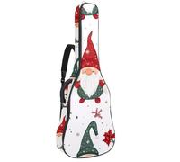 Custodia per chitarra acustica a grandezza naturale, spessa 1 cm, impermeabile, 100 cm, 40, 41, 42 pollici, carina, camion di Natale, albero di Natale, Multicolore 08, 42.9x16.9x4.7 in, Zaino casual