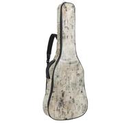 Custodia per chitarra acustica, bella borsa impermeabile da 101/104/106 cm, con strato protettivo, texture vintage screziata bianca, Multicolore#08, 42.9x16.9x4.7 in, Borsa per chitarra