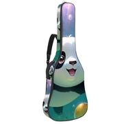 Custodia per chitarra acustica, bella custodia per 40/41/42 pollici con scomparto per accessori, custodia impermeabile, con adorabile panda che nuota sott'acqua, Multicolore#03, 42.9x16.9x4.7 in,