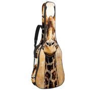 Custodia per chitarra acustica, bella custodia per chitarra da 40/41/42 pollici, custodia impermeabile con strato protettivo, giraffa carina, Multicolore, 42.9x16.9x4.7 in, Borsa per chitarra