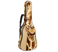 Custodia per chitarra acustica, bella custodia per chitarra da 40/41/42 pollici, custodia impermeabile per chitarra con strato protettivo, simpatica giraffa, Multicolore, 42.9x16.9x4.7 in, Borsa per