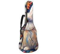 Custodia per chitarra acustica, bella custodia per chitarra da 40/41/42 pollici, custodia impermeabile con strato protettivo, disegno a colori di procione, Multicolore#07, 42.9x16.9x4.7 in, Borsa per