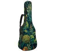 Custodia per chitarra acustica con doppia tracolla regolabile da 101,2 cm e 104,4 cm, custodia impermeabile in tessuto Oxford con spugna spessa, estetica, cavalluccio marino oceano, Cavalluccio marino