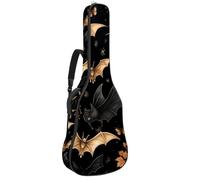 Custodia per chitarra acustica con doppia tracolla regolabile da 101,4 cm e 104,4 cm, custodia per chitarra impermeabile in tessuto Oxford in spugna spessa, motivo castello di Halloween 1, Modello