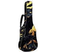 Custodia per chitarra acustica con doppia tracolla regolabile da 40 a 41 pollici, custodia per chitarra impermeabile, panno Oxford in spugna spessa, motivo castello di Halloween 17, Modello castello