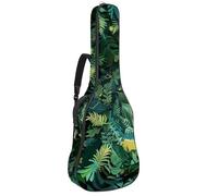 Custodia per chitarra acustica con due tasche, custodia per chitarra artistica, resistente all'acqua, doppia tracolla regolabile, Arte Umani e Natura, 42.9x16.9x4.7 in, Design elegante