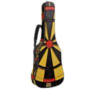 Custodia per chitarra acustica con due tasche per chitarra, motivo bersaglio per freccette sportive, resistente all'acqua 57, doppia tracolla regolabile, Sport Darts Target Pattern, 42.9x16.9x4.7 in,