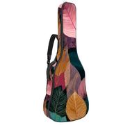 Custodia per chitarra acustica con motivo a frutta gialla e limone, imbottita spessa, impermeabile, per chitarre da 40, 41, 42 pollici, Multicolore 09, 42.9x16.9x4.7 in, Zaino casual