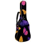 Custodia per chitarra acustica con motivo a frutta gialla e limone, imbottita spessa, impermeabile, per chitarre da 40, 41, 42 pollici, Multicolore 03, 42.9x16.9x4.7 in, Zaino casual