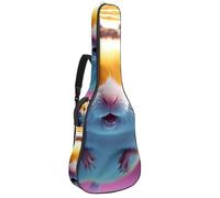 Custodia per chitarra acustica, custodia impermeabile per chitarra da 40/41/42 pollici, chiusura a cerniera, strato protettivo, adorabile criceto nuota sott'acqua, Multicolore#06, 42.9x16.9x4.7 in,