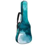 Custodia per chitarra acustica, custodia morbida con 2 tasche e passante posteriore per gancio per griglia, per basso elettrico da 40, 41 e 42 pollici, estetica, verde pesca pastello, verde salvia e