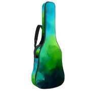 Custodia per chitarra acustica, custodia morbida con 2 tasche e passante posteriore per gancio per griglia, per basso elettrico da 40, 41 e 42 pollici, estetica, verde pesca pastello, verde salvia e