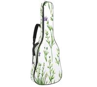 Custodia per chitarra acustica, custodia morbida con 2 tasche e passante posteriore per gancio per griglia, per basso elettrico da 40, 41 e 42 pollici, estetica, verde pesca pastello, verde salvia e
