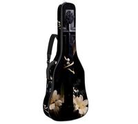 Custodia per chitarra acustica, custodia universale per 40/41/42 pollici con chiusura a cerniera, croce nera pasquale, Multicolore, 42.9x16.9x4.7 in, Borsa per chitarra