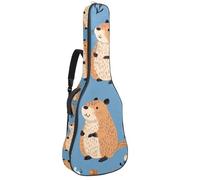 Custodia per chitarra acustica di dimensioni standard, imbottitura spessa 1 cm, impermeabile, 40 41 42 pollici, carini cammelli con cactus e fiori, Multicolore 04, 42.9x16.9x4.7 in, Zaino casual