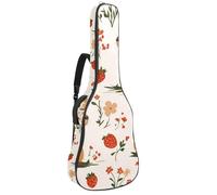 Custodia per chitarra acustica di dimensioni standard, imbottitura spessa 1 cm, impermeabile, 40 41 42 pollici, carini cammelli con cactus e fiori, Multicolore 06, 42.9x16.9x4.7 in, Zaino casual