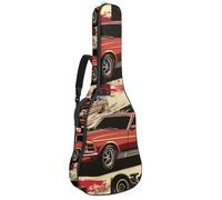 Custodia per chitarra acustica di dimensioni standard, imbottitura spessa 1 cm, impermeabile, 40 41 42 pollici, cammelli in diverse pose e cactus, Multicolore 10., 42.9x16.9x4.7 in, Zaino casual