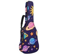 Custodia per chitarra acustica di dimensioni standard, imbottitura spessa 1 cm, impermeabile, 40 41 42 pollici, cammelli in diverse pose e cactus, Multicolore 09, 42.9x16.9x4.7 in, Zaino casual