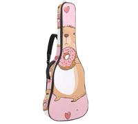 Custodia per chitarra acustica di dimensioni standard, imbottitura spessa 1 cm, impermeabile, 40 41 42 pollici, carini cammelli con cactus e fiori, Multicolore 08, 42.9x16.9x4.7 in, Zaino casual