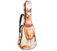 Custodia per chitarra acustica di dimensioni standard, imbottitura spessa 1 cm, impermeabile, 40 41 42 pollici, carini cammelli con cactus e fiori, Multicolore 01, 42.9x16.9x4.7 in, Zaino casual