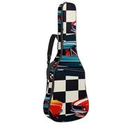 Custodia per chitarra acustica di dimensioni standard, imbottitura spessa 1 cm, impermeabile, 40 41 42 pollici, cammelli in diverse pose e cactus, Multicolore 03, 42.9x16.9x4.7 in, Zaino casual