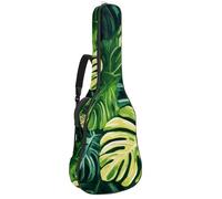 Custodia per chitarra acustica di dimensioni standard, imbottitura spessa 1 cm, impermeabile, 40 41 42 pollici, cactus verde con fiori rosa, Multicolore 04, 42.9x16.9x4.7 in, Zaino casual