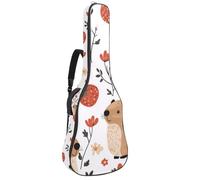 Custodia per chitarra acustica di dimensioni standard, imbottitura spessa 1 cm, impermeabile, 40 41 42 pollici, carini cammelli con cactus e fiori, Multicolore 05, 42.9x16.9x4.7 in, Zaino casual