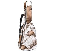 Custodia per chitarra acustica di dimensioni standard, imbottitura spessa 1 cm, impermeabile, 40 41 42 pollici, carini cammelli con cactus e fiori, Multicolore 07, 42.9x16.9x4.7 in, Zaino casual