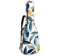 Custodia per chitarra acustica full size, imbottitura spessa 1 cm, impermeabile, 40 41 42 pollici, motivo acquerello Happy Easter Seamless, Multicolore 07, 42.9x16.9x4.7 in, Zaino casual
