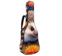 Custodia per chitarra acustica, grande, bella custodia per chitarra da 40/41/42 pollici, custodia impermeabile con protezione imbottita, disegno a colori alpaca, Multicolore#06, 42.9x16.9x4.7 in,