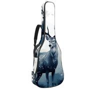 Custodia per chitarra acustica, grande, bella custodia per chitarra da 40/41/42 pollici, impermeabile con strato protettivo in spugna, bellissimo cervo, Multicolore, 42.9x16.9x4.7 in, Borsa per