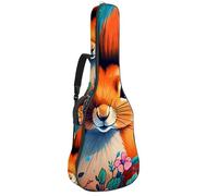 Custodia per chitarra acustica, grande, bella custodia per chitarra da 40/41/42 pollici, impermeabile, con strato protettivo, disegno a colori riccio, Multicolore#06, 42.9x16.9x4.7 in, Borsa per