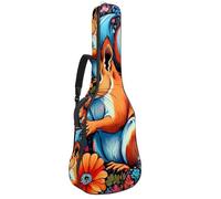 Custodia per chitarra acustica, grande, bella custodia per chitarra da 40/41/42 pollici, impermeabile, con strato protettivo, disegno a colori riccio, Multicolore#07, 42.9x16.9x4.7 in, Borsa per