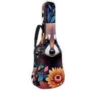 Custodia per chitarra acustica, grande, bella custodia per chitarra da 40/41/42 pollici, impermeabile, con strato protettivo, disegno a colori riccio, Multicolore#04, 42.9x16.9x4.7 in, Borsa per