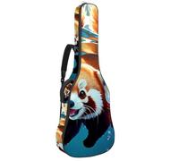 Custodia per chitarra acustica, grande e bella, adatta per chitarra da 101/104/106 cm, impermeabile, con protezione imbottita, tasche multiple, bel Corgi Swims Underwater, Multicolore#06,