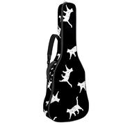 Custodia per chitarra acustica impermeabile per chitarre zaino spesso morbido imbottito unicorno custodia per chitarra classica, Colore 9, 42.9x16.9x4.7 in, Organizer per borse