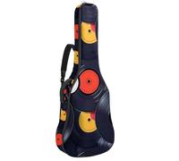 Custodia per chitarra acustica in vinile retrò 41 42 pollici con tracolla regolabile borsa per chitarra con gancio posteriore, adatta per chitarre elettriche, bassi, chitarre classiche e ukulele,