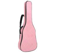 Custodia per chitarra acustica, universale, grande, per chitarra da 40/41/42 pollici, impermeabile, con strato protettivo, motivo geometrico quadrato rosa, Multicolore, 42.9x16.9x4.7 in, Borsa per