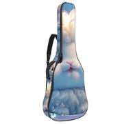 Custodia per chitarra, bella custodia per chitarra acustica da 40/41/42 pollici, archiviazione efficiente con design impermeabile, adorabile coniglio nuota sott'acqua, Multicolore#02, 42.9x16.9x4.7