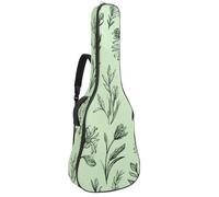 Custodia per chitarra da 100 cm, 100 cm, morbida imbottitura in spugna spessa 1 cm, custodia per chitarra acustica, elettrica, basso, classica, motivo puzzle colorato senza cuciture, Multicolore 05