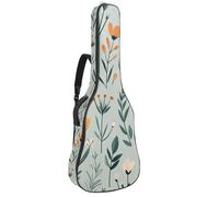 Custodia per chitarra da 100 cm, 100 cm, morbida imbottitura in spugna spessa 1 cm, custodia per chitarra acustica, elettrica, basso, classica, motivo puzzle colorato senza cuciture, Multicolore 06